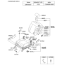 Diagram for Kia Amanti Seat Cushion - 882003F700717