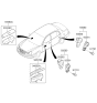 Diagram for Kia Amanti Power Window Switch - 935753F45526