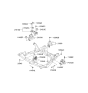 Diagram for 2006 Kia Amanti Transfer Case Mount - 218303F950