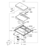 Diagram for Kia Amanti Sunroof - 816003F02029