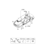 Diagram for 2007 Kia Amanti Antenna Cable - 962703F510