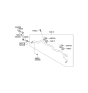 Diagram for 2010 Kia Sorento Sway Bar Bracket - 548143K000