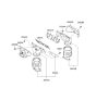 Diagram for 2008 Kia Amanti Exhaust Heat Shield - 285263C110