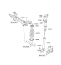 Diagram for Kia Amanti Coil Spring Insulator - 553413F600