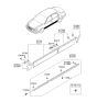 Diagram for 2008 Kia Amanti Door Moldings - 877213F500