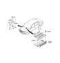 Diagram for Kia Amanti Engine Control Module - 391103C812