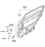 Diagram for 2006 Kia Amanti Door Hinge - 793103F000