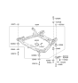 Diagram for 2002 Kia Optima Crossmember Bushing - 6248538200