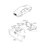 Diagram for 2009 Kia Amanti License Plate - 873803F701