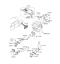 Diagram for 2007 Kia Amanti Light Socket - 9263428100