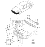 Diagram for Kia Sephia Emblem - 0K28T51775