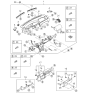 Diagram for 1997 Kia Sephia Glove Box - 0K2AA6403075