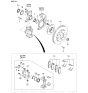 Diagram for Kia Spectra Brake Backing Plate - KGA2A33261