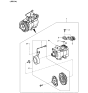 Diagram for Kia Sephia A/C Compressor - 1K2A361450
