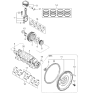 Diagram for 1997 Kia Sephia Harmonic Balancer - 0K24711401B