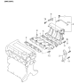 Diagram for 1997 Kia Sephia Intake Manifold Gasket - 0K24713111A