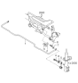 Diagram for 1999 Kia Sephia Sway Bar Kit - 0K2A128151B