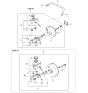 Diagram for 2000 Kia Sephia Brake Booster - 0K2A143950A