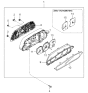 Diagram for 1998 Kia Sephia Instrument Cluster - 0K2AT5543XC