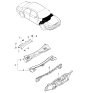 Diagram for Kia Sephia Dash Panels - 0K2AA53400