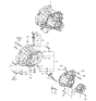 Diagram for Kia Spectra Bellhousing - 0K9A017150A