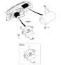 Diagram for 1999 Kia Sephia Air Bag - 0K2A357K50A75