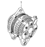 Diagram for 1999 Kia Sephia Alternator - 0K24118300