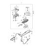 Diagram for Kia Sephia Shift Indicator - 0K2A264350