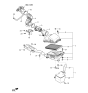 Diagram for 1997 Kia Sephia Air Duct - 0K2AA13200C