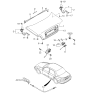 Diagram for 1997 Kia Sephia Door Striker - 0K2A156840