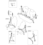 Diagram for 1998 Kia Sephia Seat Belt - 0K2DJ57680A75