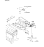 Diagram for 2001 Kia Sephia Canister Purge Valve - 0K2AA18740A