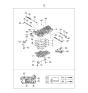 Diagram for 2001 Kia Spectra Automatic Transmission Filter - KFU6121500