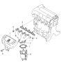 Diagram for Kia Sephia Exhaust Manifold - 0K2AA13451