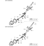 Diagram for Kia Spectra Universal Joint - MB21032850A