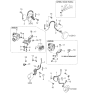 Diagram for Kia Sephia ABS Sensor - 0K2A343711A