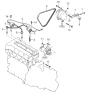 Diagram for Kia Spectra Drive Belt - 0K21A18381