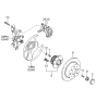 Diagram for 1997 Kia Sephia Wheel Bearing - 0K21626150