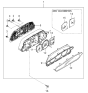 Diagram for 1998 Kia Sephia Speedometer - 0K2AV5543XC