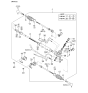 Diagram for Kia Spectra Power Steering Hose - 0K2A232480A