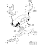 Diagram for Kia Sephia Mud Flaps - 0K2Y151850