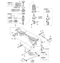 Diagram for Kia Spectra Control Arm Bolt - 0K24T28313