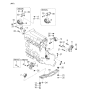 Diagram for 2001 Kia Sephia Engine Mount - 0K2A539060