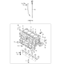 Diagram for Kia Spectra Dipstick - 0K24710450D