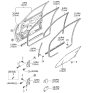 Diagram for 1999 Kia Sephia Door Hinge - 0K2AA58240A