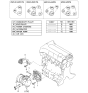 Diagram for Kia Sephia Serpentine Belt - 1K2N515909