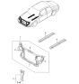 Diagram for 2001 Kia Sephia Radiator Support - 0K2AA53100