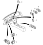 Diagram for Kia Sephia Mirror Switch - 0K99366600A