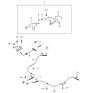 Diagram for 2003 Kia Spectra Parking Brake Cable - 0K2A144150C