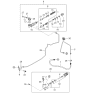 Diagram for 2001 Kia Sephia Hydraulic Hose - 0K2A145510A